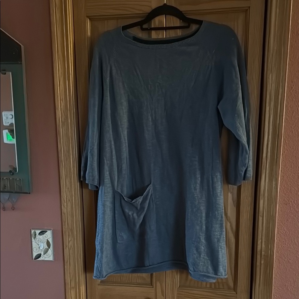 Gudrun Sjoden L Dark Teal Boxy Tunic